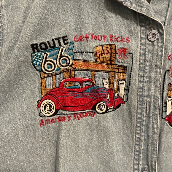 Vintage denim top - Picture 2 of 3